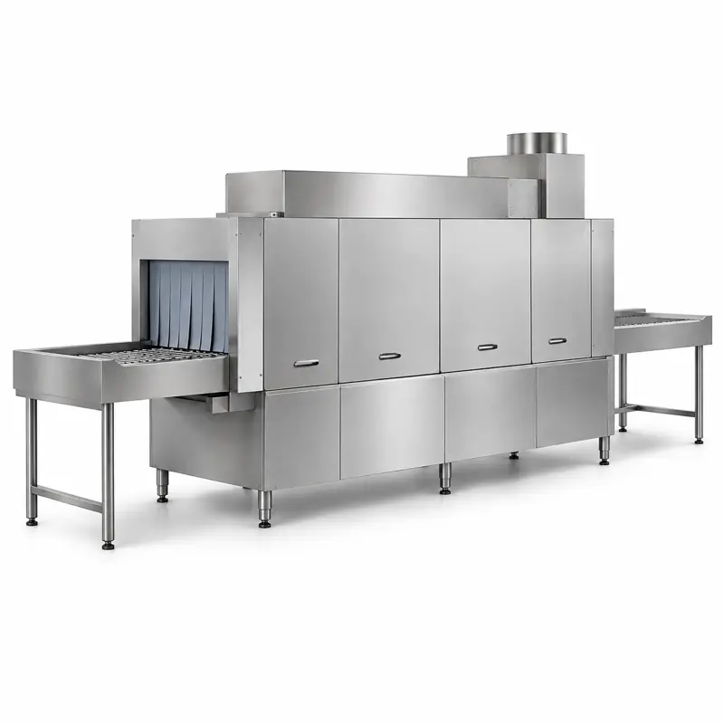 Commercial conveyor dishwasher