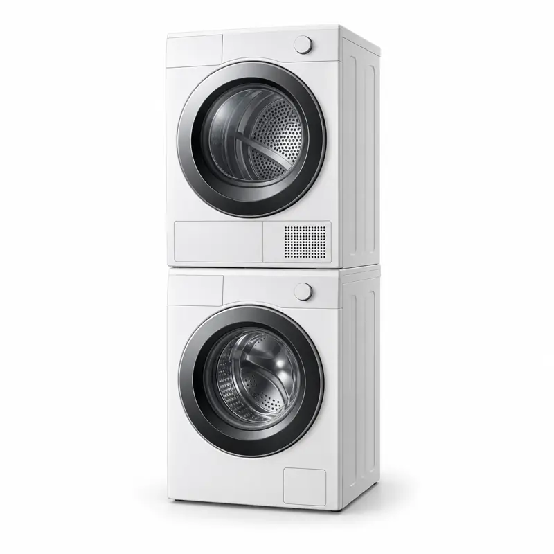 Stackable washer and dryer
