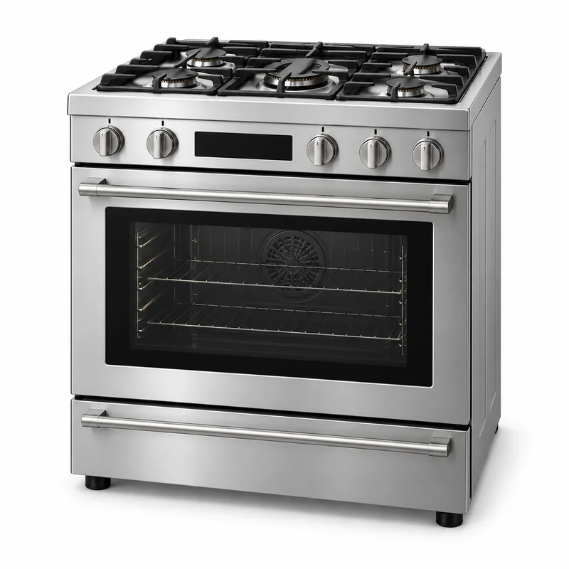 Dual-fuel range
