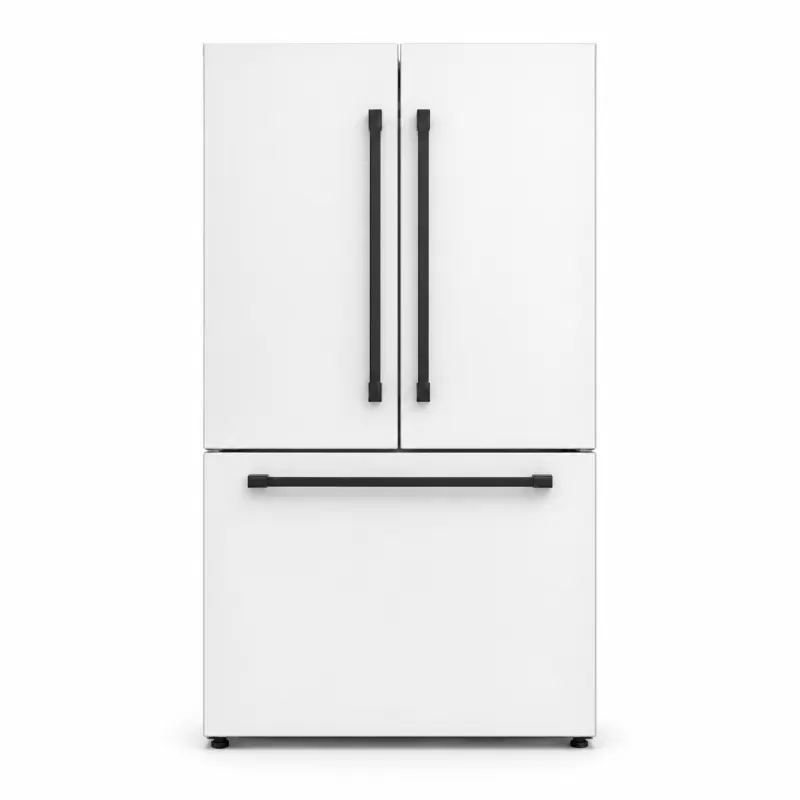 Three-door French-door refrigerator