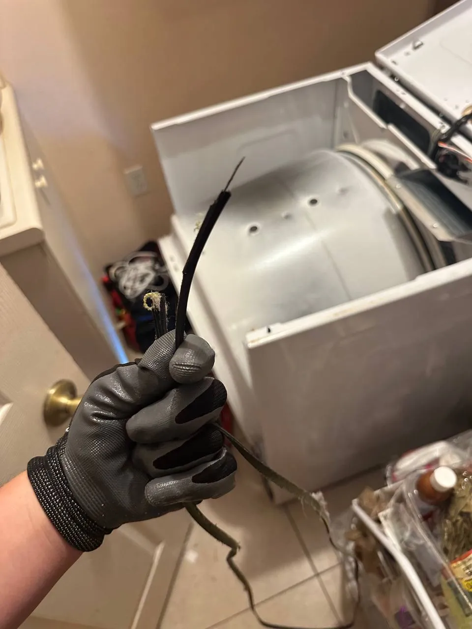 Kenmore dryer opened during a belt replacement